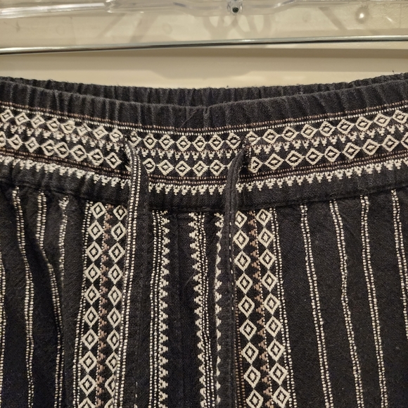 Anthropologie Black and White Drawstring Pants Size Small - Picture 6 of 11